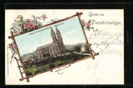 Passepartout-AK Vierzehnheiligen, Wallfahrtskirche, Basilika  - Other & Unclassified