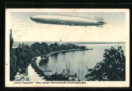 AK Friedrichshafen, Luftschiff LZ127 Graf Zeppelin über Seiner Heimatstadt  - Airships
