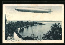 AK Friedrichshafen, Luftschiff LZ127 Graf Zeppelin über Seiner Heimatstadt  - Luchtschepen