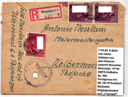 Generalgouvernement Feldpost Auf Brief Portogerecht Frankiert #KY524 - Occupation 1938-45