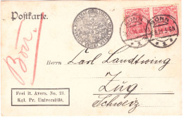 Germany 1921. GUILEJM RHENANAE Universität - Unclassified
