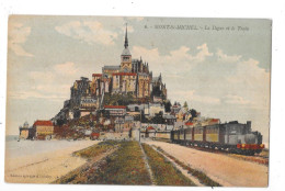 MONT SAINT MICHEL - 50 - CPA COLORISEE - La Digue Et Le Train - TOUL 8 - - Le Mont Saint Michel