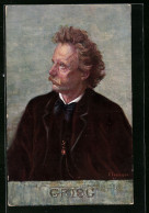AK Portrait Von Grieg, Komponist  - Künstler