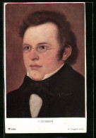 AK Portrait Von Franz Schubert, Komponist  - Artisti
