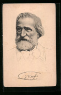 AK Giuseppe Verdi, Komponist, 1813-1901  - Artistes