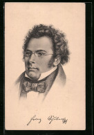 AK Franz Peter Schubert, Komponist, 1797-1828  - Artisti