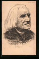 AK Portrait Von Franz Liszt, Komponist  - Artistes