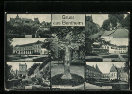 AK Bentheim, Kurhaus, Bismarckplatz, Schloss, Hergott Von Bentheim  - Bentheim