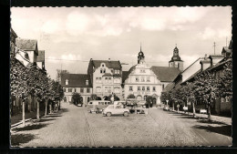 AK Rodach Bei Coburg, Partie Am Marktplatz, VW Käfer, VW Bus  - Coburg