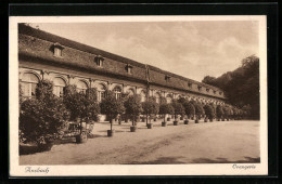 AK Ansbach, Partie An Der Orangerie  - Ansbach