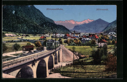 AK Mittenwald, Mittenwaldbahn Auf Dem Viadukt, Teilansicht  - Treinen