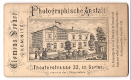 Fotografie Clemens Seeber, Chemnitz, Theaterstr. 33, Ansicht Chemnitz, Ateliersansicht Mit Vorgarten  - Orte