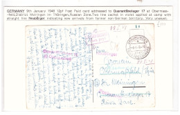 Germany 1948 Quarantine Lager 17 Neubürger. Obermass-feld. - Militaria