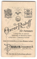 Fotografie Oscar Roloff, Berlin, Jerusalemerstr. 59, Königliche Wappen Und Medaille Von 1877  - Anonymous Persons