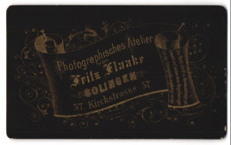 Fotografie Fritz Flaake, Solingen, Kirchstr. 57, Anschrift Des Fotoateliers Auf Einer Banderole  - Personnes Anonymes