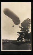 Foto-AK Deutscher Beobachtungs-Ballon Im Einsatz  - Fesselballons