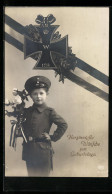 AK Junge In Uniform, Eisernes Kreuz  - War 1914-18