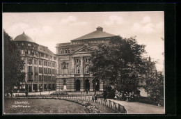 AK Elberfeld, Strassenpartie Am Stadttheater  - Théâtre