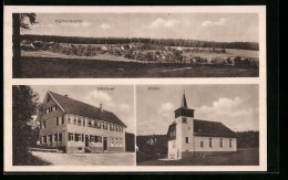 AK Kälberbronn, Schulhaus, Kirche, Ortsansicht  - Other & Unclassified