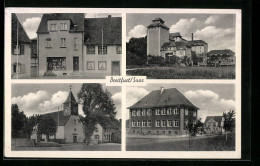 AK Breitfurt /Saar, Geschäft, Kirche, Gebäudeansichten  - Autres & Non Classés