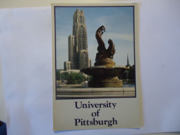 UNITED STATES  POSTCARDS UNIVERSITY PITTSBURGH  FREE AND COMBINED   SHIPPING - Sonstige & Ohne Zuordnung