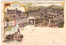 Germany PicPC 1896.   WURTTEMBERG.  PMK;REUTLINGEN Mailed - Stuttgart