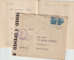 Censored Cover Signed Rome 6.9.1947 Censored By British Censorship Germany (label + Cachet). Postal Weight 0,090 Kg. Ple - Militaria