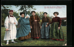 AK Thüringen, Menschen In Thüringischer Tracht  - Costumes