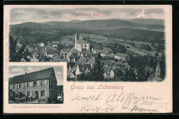 CPA Lichtenberg, Gasthaus Zum Schwarzen Ochsen V. P. Klein, Vue Générale  - Other & Unclassified