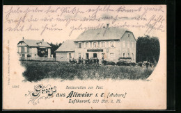 CPA Altweier I. E., Vue De Restauration Zur Post  - Other & Unclassified