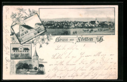 AK Stetten A. H., Rathaus, Schule, Kirche Und Pfarrhaus  - Other & Unclassified