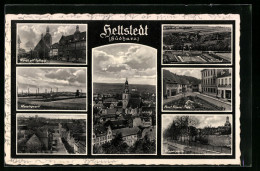 AK Hettstedt /Südharz, Messingwerk, Stadtbad, Markt Mit Rathaus  - Hettstedt
