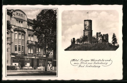 AK Bad Godesberg, Hotel Und Weinhaus Maternus, Poststrasse 3, Blick Zur Godesburg  - Sonstige & Ohne Zuordnung