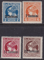 1918 FRIULI-VENETO Occ. Austriaca, Giornali N. 1/4 MNH/** - Sonstige & Ohne Zuordnung