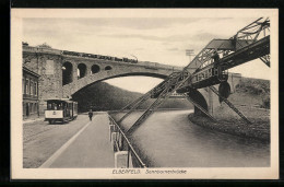 AK Elberfeld, Sonnbornerbrücke Mit Schwebebahn U. Strassenbahn  - Andere & Zonder Classificatie