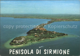 72328019 Sirmione Lago Di Garda Fliegeraufnahme Penisola Sirmione Lago Di Garda - Other & Unclassified