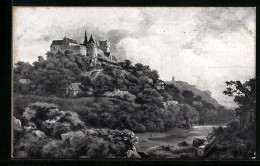Künstler-AK Bad Bentheim, Burg Bentheim 1653  - Bentheim
