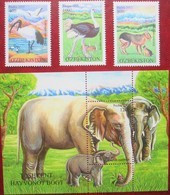 Uzbekistan  2012   Fauna  Zoo  3 V + S/S   MNH - Ouzbékistan