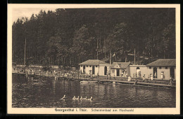 AK Georgenthal I. Thür., Schwimmbad Am Hochwald  - Georgenthal