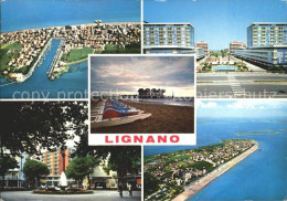 72327966 Lignano Fliegeraufnahme Darsena Piazza Fontana Hafen Lignano Pineta - Autres & Non Classés