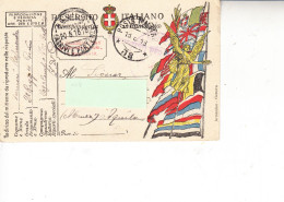 ITALIA 1918 - Cartolina Per Aquila - Poste Militaire (PM)
