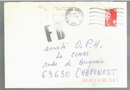 80561 -  Cachet  F.D. De SAINT ETIENNE - 1961-....