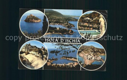 72327043 Ischia Castello Aragonese Panorama Fliegeraufnahme Ischia - Autres & Non Classés