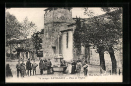 CPA Lavelanet, Place De L`Eglise  - Lavelanet