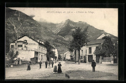 CPA Aulus, L`Entrée Du Village  - Other & Unclassified