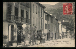 CPA Ax-les-Thermes, Maison Champeu, Route D`Espagne  - Ax Les Thermes