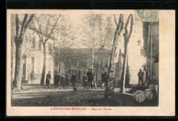 CPA Labastide-Besplas, Rue De L`Ecole  - Autres & Non Classés