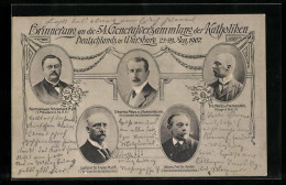 AK Würzburg, Erinnerung An 54. Generalversammlung Der Katholiken Deutschlands V. 25-29 Aug.1907  - Wuerzburg
