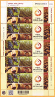 2023  Moldova Sheet „Moldovan Wine – A Living Legend”, Grapes, Winemaking, Holiday Mint - Moldova