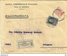 Perfin - Parmeggiani Lire 1,85 + Complementare Su Busta "B.C.I." - Storia Postale
